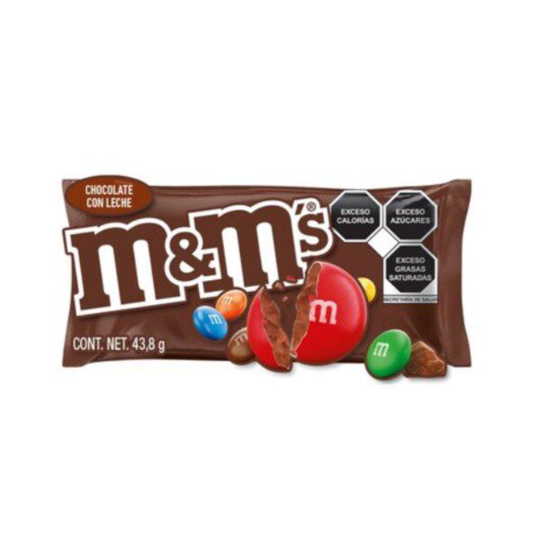 M&M chocolate 43.8g bolsa individual frontal