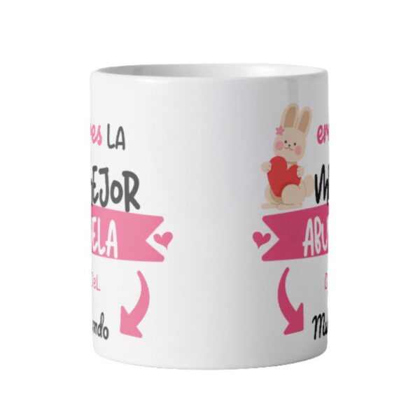 Taza personalizada con texto ambas caras para día del abuelo