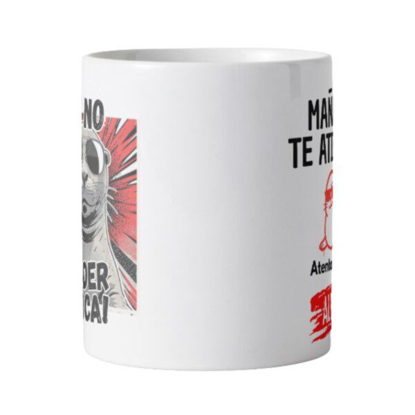 Taza con diseño tipo meme irreverente