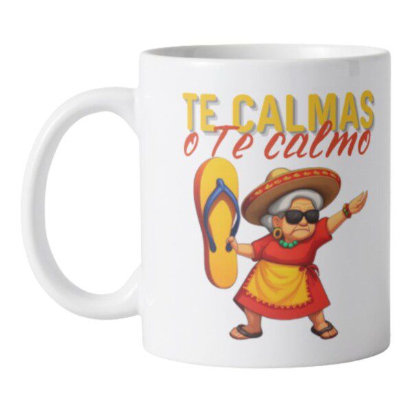 Taza personalizada regalo para dia del abuelo te calmas o te calmo